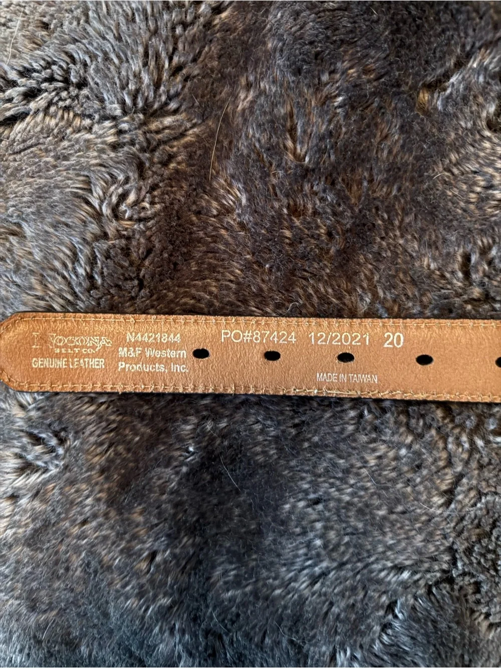 Nocona Brown Leather Kids Belt with Silver Western Buckle